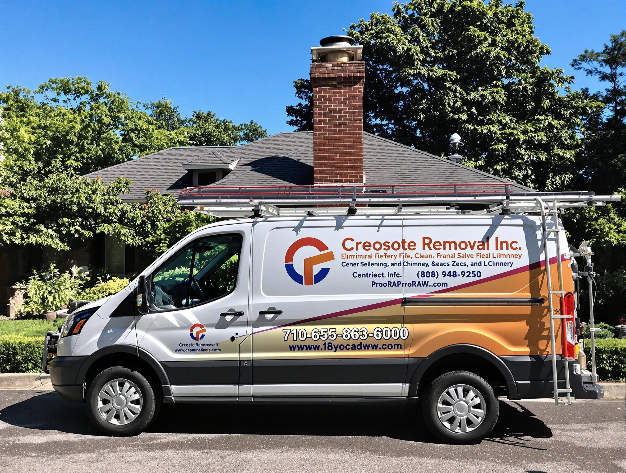 Aurora Chimney Sweep technician removing creosote safely in Aurora, CO