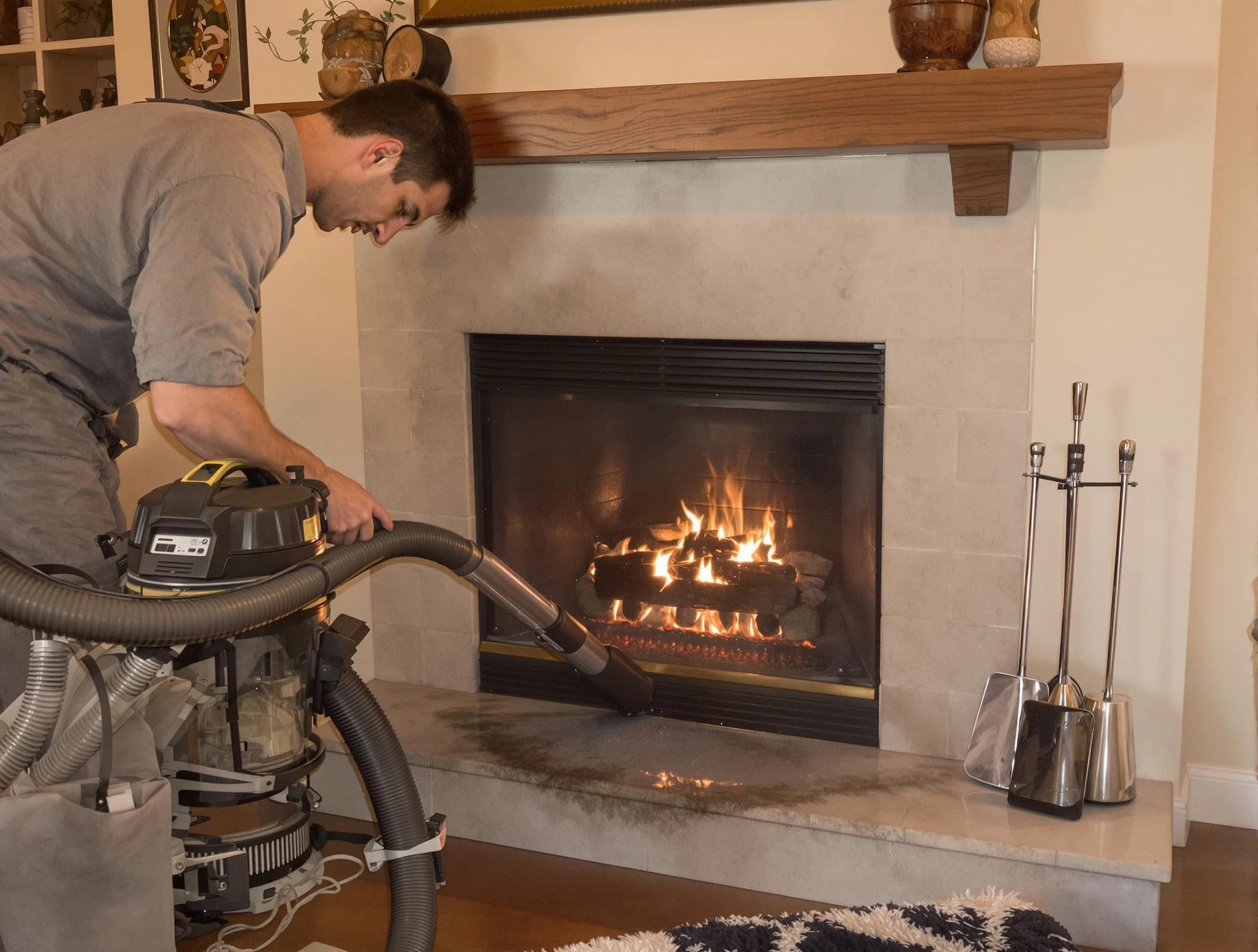 Routine fireplace upkeep by Aurora Chimney Sweep in Aurora, CO