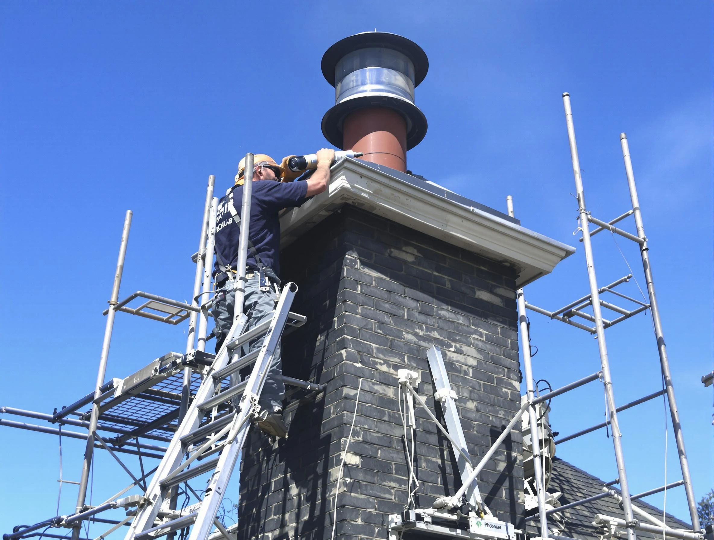 Sturdy chimney crown finished by Aurora Chimney Sweep in Aurora, CO