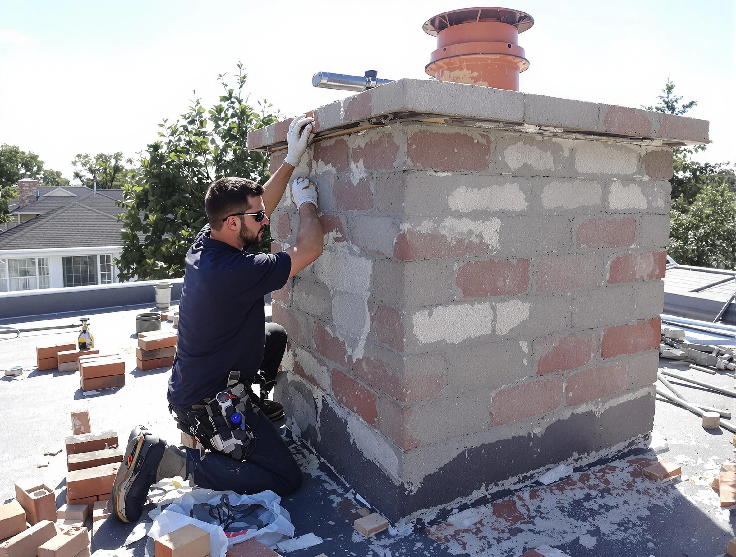 Advanced chimney repair process by Aurora Chimney Sweep in Aurora, CO